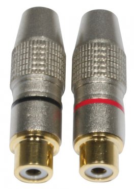 Accu Cable AC-C-RFG/SET RCA Cinch plug female gold