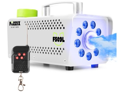 Fuzzix F509LW Party smoke machine 9 LED RGB White Edition