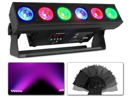 BeamZ BBB612 Bateriový Bar 6x 12W