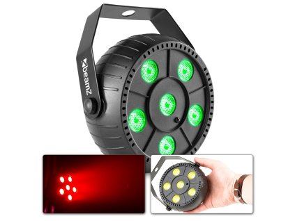 BeamZ PLP10 Bateriový Party PAR 6X 2W RGB