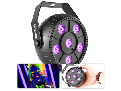 BeamZ PLP14 Bateriový Party PAR 6X 1W UV