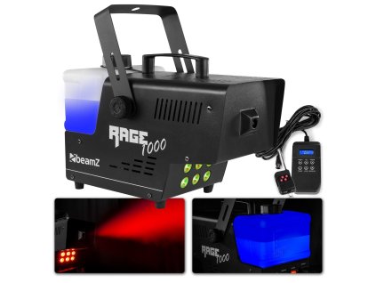 BeamZ Rage 1000LED Výrobník mlhy s ovládáním s časovačem