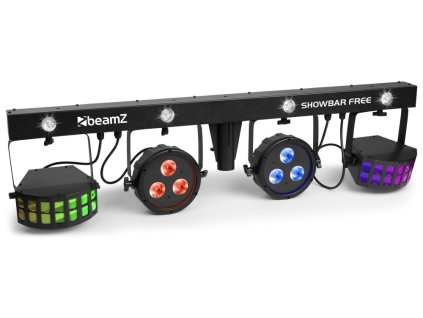 BeamZ Showbar Free 2x LED PAR, 2x Derby + Strobo