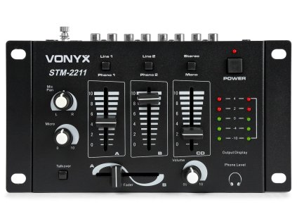 Vonyx STM-2211B 4-Kanálový mixážní pult, černý