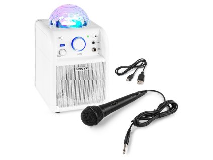Vonyx SBS50W BT karaoke reproduktor LED Ball bílý
